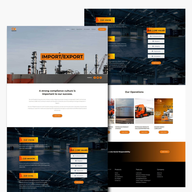 Website design and development
