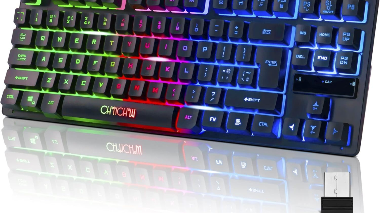 CHONCHOW Wireless LED Gaming Keyboard