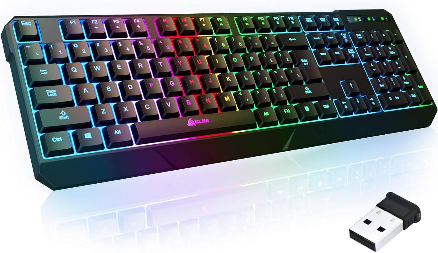 KLIM Chroma Wireless RGB Gaming Keyboard