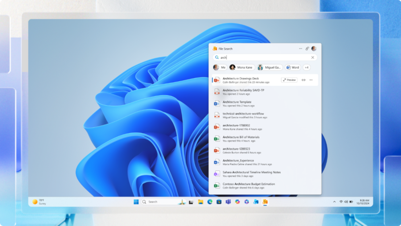 Microsoft taskbar apps Windows 11